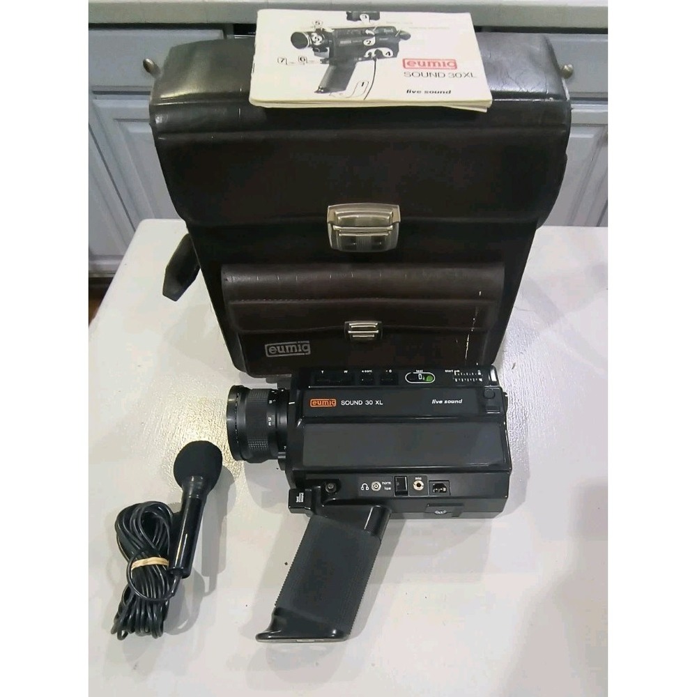 Vintage Eumig Sound 30 XL Super 8 Movie Camera w/ Case – TESTED WORKING